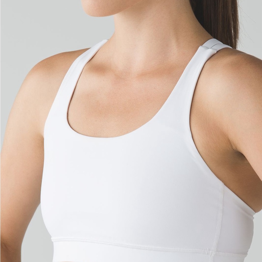 Lululemon White Energy Bra